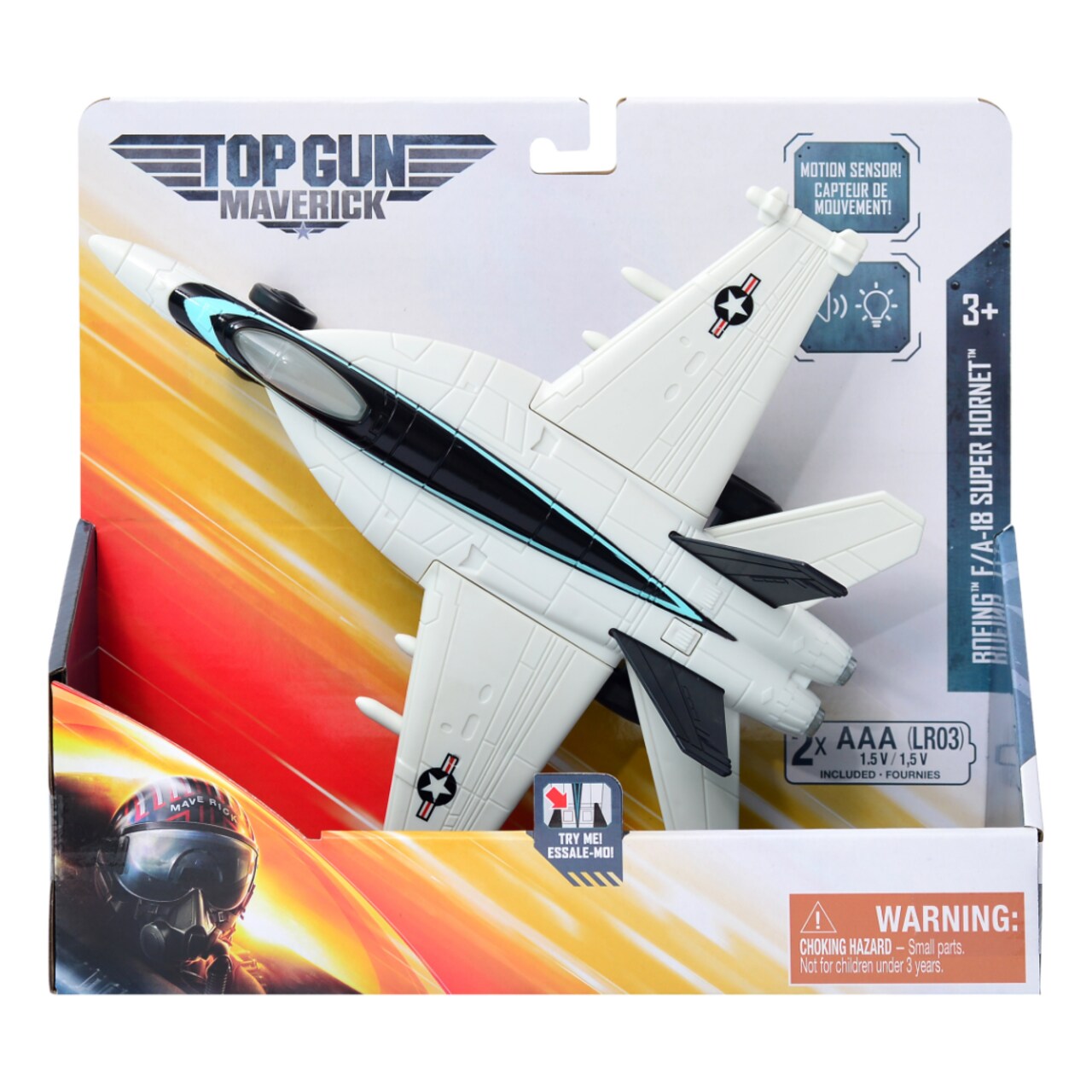 Legend Toys TOP GUN F/A-18 10” Motion Sensor Lights and Sounds Plane